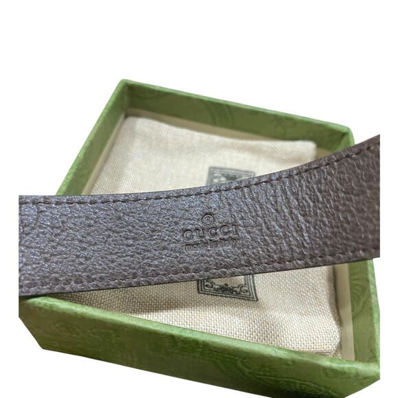 Gucci Blondie Interlocking G Monogram GG Supreme Cuff Bracelet L Large - Picture 5 of 7